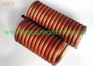 Прессованная трубка Cupronickel медная свертывается спиралью для боилеров нагревателя воды, катушки ребра