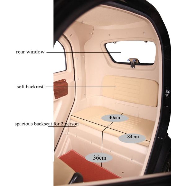 1200W Electric Four Wheeler Car Brushless Adult Electric Delivery Car