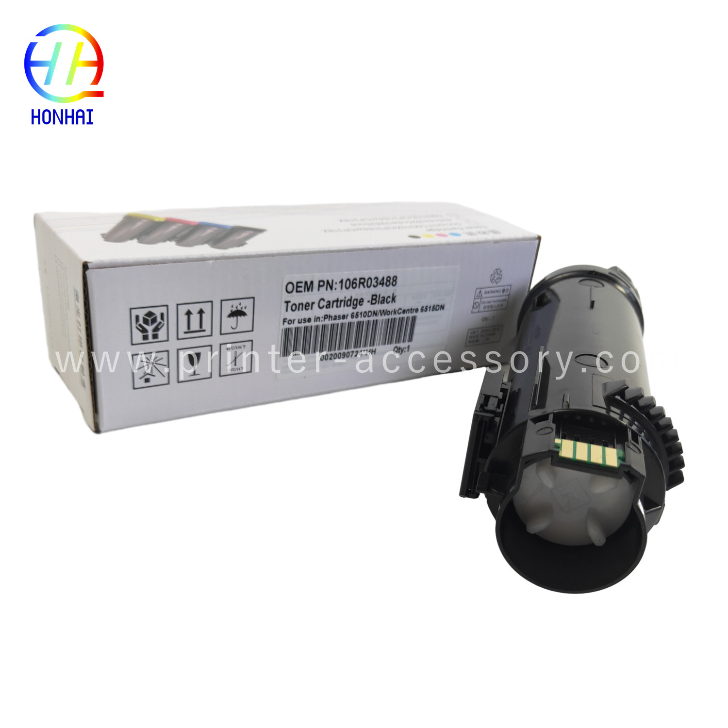 xerox черный тонерный картридж Оригинальный порошок для Xerox Phaser 6510DN WorkCentre 6515DN 106R03488