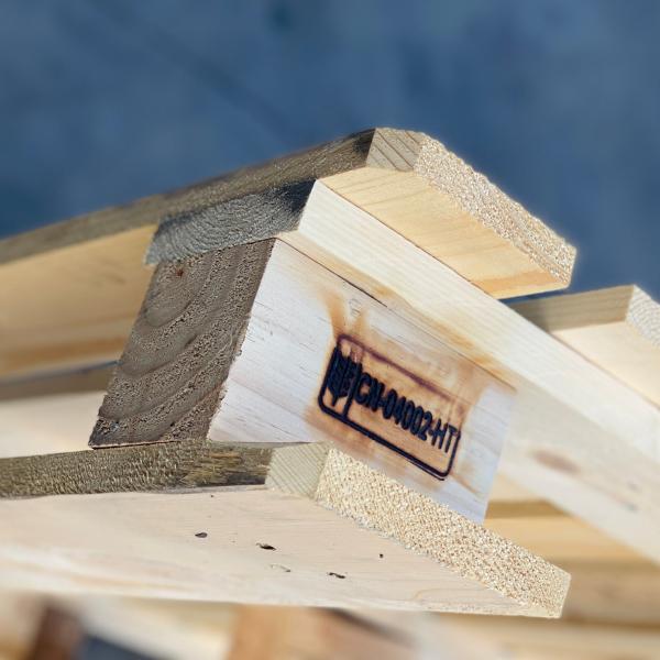 ISO9001 Heat Treated Wood Pallets 1200 X 1000mm Wooden Euro Pallets