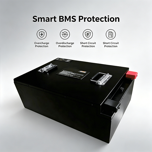 60V 100Ah LiFePO4 Battery Pack with 1500 Cycles and Weather Resistance for Electric Bicycles and Scooters