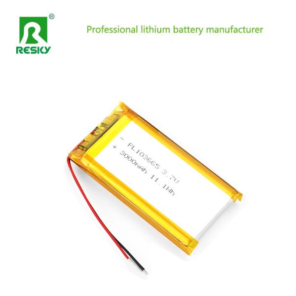 Power Lipo Battery Cell 103665 3.7v 4.2v 3000mAh 11.1wh Rechargeable Lithium Ion Battery Cell