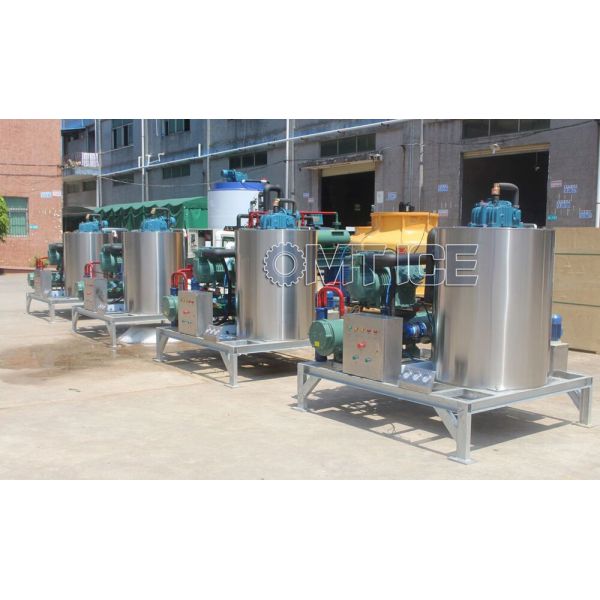 Máquina de hielo de agua de mar de 3 toneladas Barcos pesqueros Máquina para hacer hielo de agua de mar Compresor Bitzer alemán