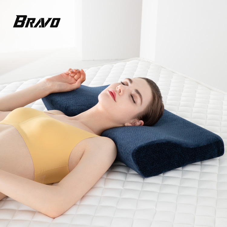 Total 100% Pure Memory Foam Cervical Pillow for Neck Support and Spinal Alignment