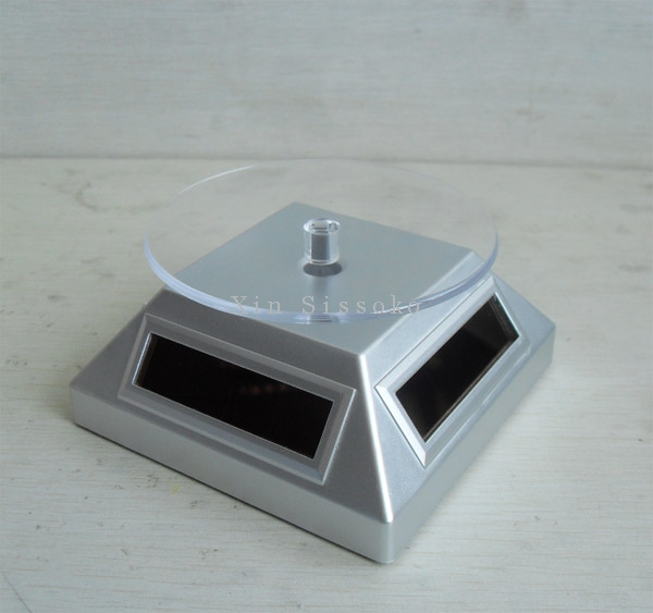 solar display with battery hole