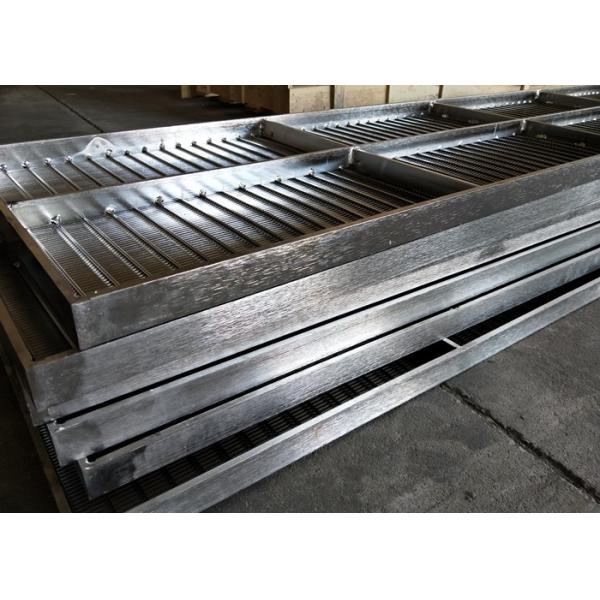 Johnson Slot Sieve Wedge Wire Screen Panels Plate Stainless Steel For Pulp Filtration