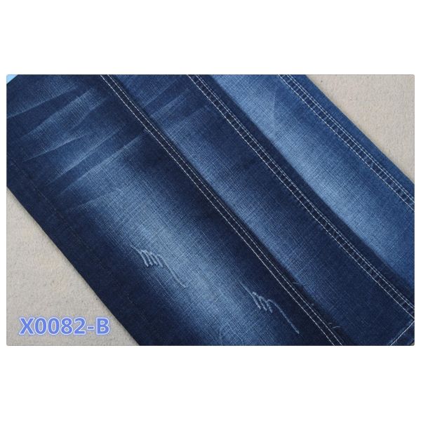 China Stocklot Cotton Poly Stretch Denim Fabric for Jeans Garments