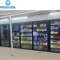 Optima refrigeración Sala de refrigeración en forma de L con puerta de vidrio de baja E y luz LED T8 certificada CE
