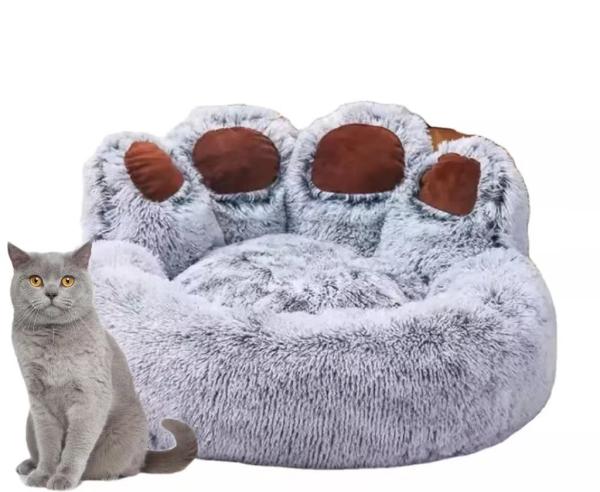 Amazon Hot Sale Nice Quality Pet Winter Soft Warm Heating Nest Round Donut Bed For Pet Dog Cat