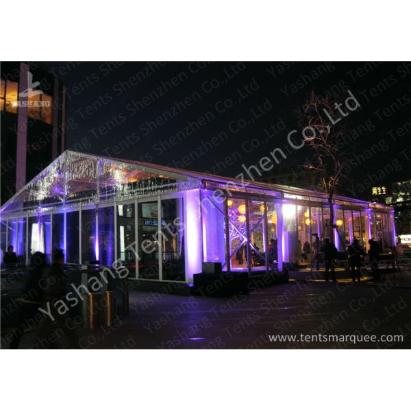 Uv Resistant Red Carpet Decorated Outdoor Party Tents For Wedding Ceremony
