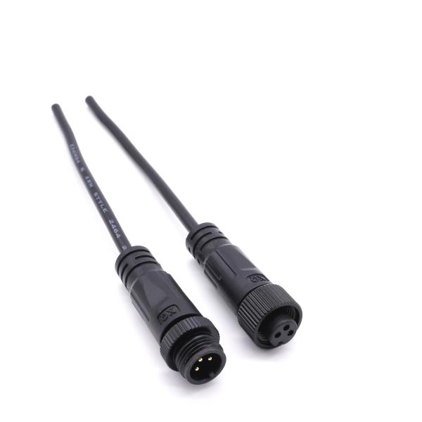 Metal Automotive Waterproof Electrical Connectors ,  Male M12 Ip67 Connector