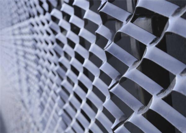 Decorative Woven Expanded Aluminium Mesh Light Weight Facade Cladding