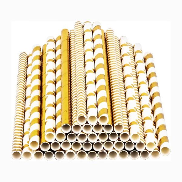 食品等級の多彩なペーパーわら、CMYK パントンの印刷を用いるペーパー泡茶わら