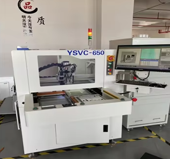 YSVC-650 High Speed PCB Router Machine with 610X500mm Maximum Board Length and UV Laser Cutting for High Precision ±3um PCB Depaneling