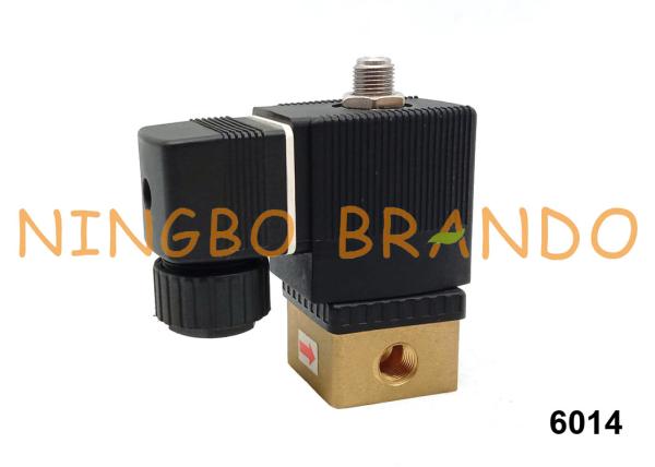 Válvula de solenoide de bronze 6014 C de 3 maneiras 6014 D 1,5 2,0 2,5 1/16 5/64 de NBR EPDM FKM