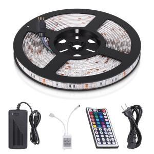 RGB 5050 Flexible Adhesive Led Strip Lights SKD Waterproof 5M 16.4ft With Remote Control