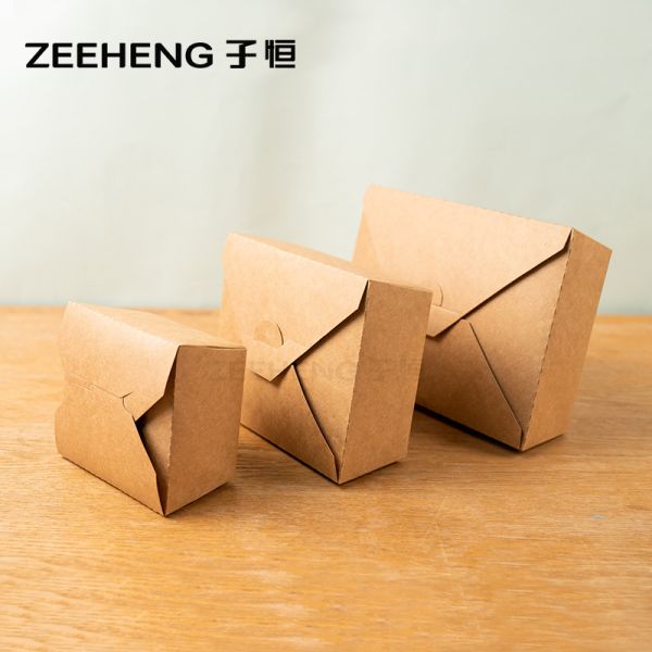 Food Grade Paper Kraft Paper Box Packaging Matte Finish Environmentally Friendly Packaging Option for Various Industries