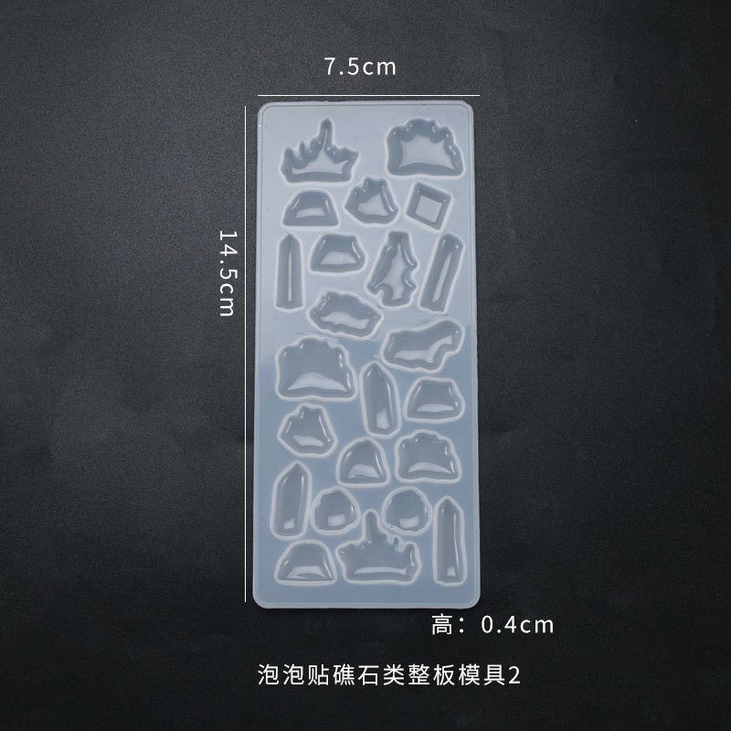 DIY crystal dropper mold, gemstone patch, multi specification star pendant, pendant, sticker, silicone mold