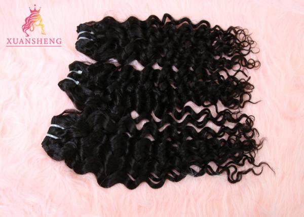 Virgin Human Brazilian Hair Bundles Natural Colour 20 Inch Italian Wave