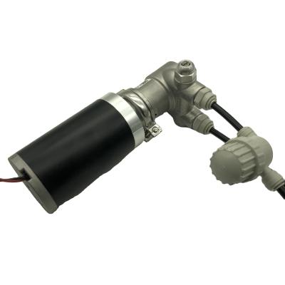 Motor de bomba de água de corrente contínua personalizado, motor de bomba de ar de corrente contínua de 12 volts 24 volts com eixo de flange especial personalizado e desempenho