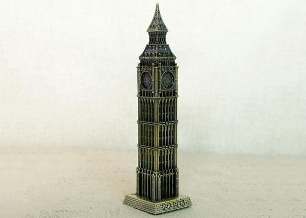 Home Decor DIY Craft Gifts London Famous Big Ben Clock Statue Iron Material