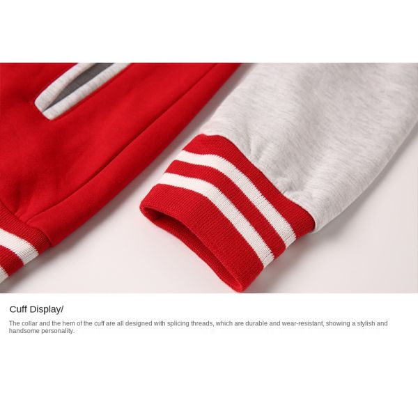 Coated Processing Type Baseball Uniform Sweater for Men's Work Clothes Custom Logo