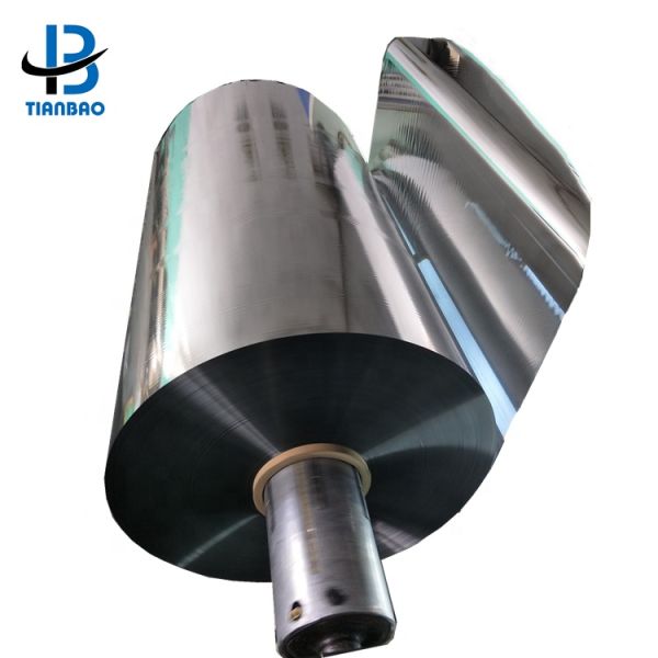 Soft Hardness Pure Silver Metallized PET Film Aluminized Mylar Film for Multiple Extrusion
