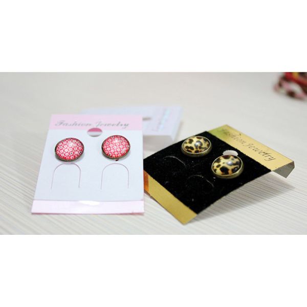 Earrings jewelry accessories packaging card card card upscale flannel earrings earrings