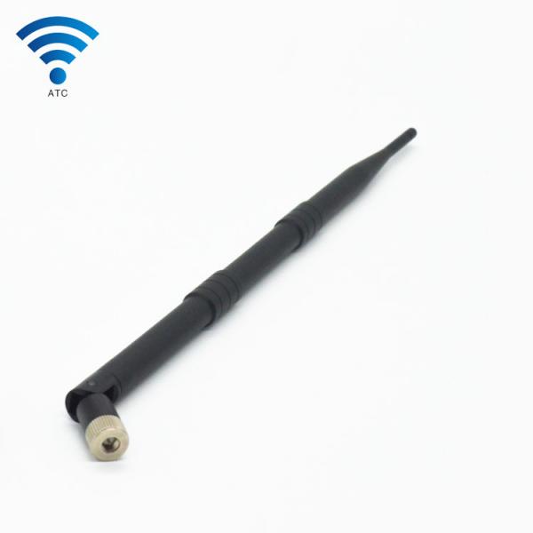 High Gain Black 4G LTE Router Antenna , SMA Male Connector 4G Indoor Antenna