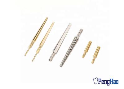 22*1.95mm / 20*1.95mm Dental Laboratory Impression Pins / Dental Brass Dowel Pins