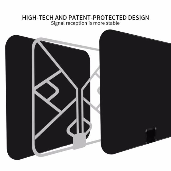 Updated 2018 Version TV Antenna, Indoor Digital HDTV Antenna Amplified 75 Mile Range 4K HD