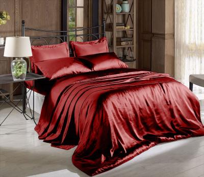 Luxurious White Satin Flat Sheet Set with Hypoallergenic Fade Resistant Weave Machine Washable