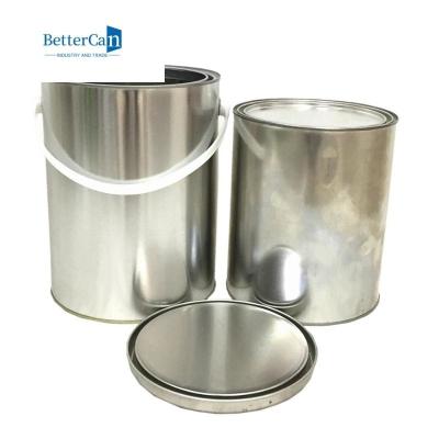 Airtight Seal Metal Paint Tin Recycled Round Empty One Gallon Paint Cans