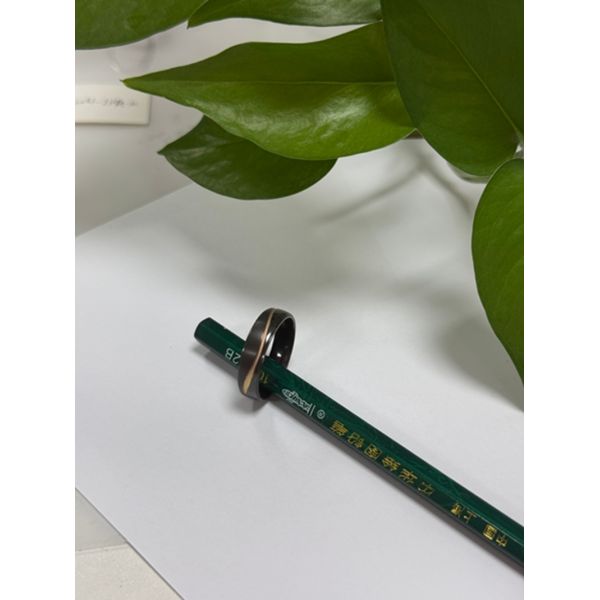 Anillos de aniversario para hombres de la marca de bodas para hombres joyas de zirconio negro sin desvanecimiento ni arañazos