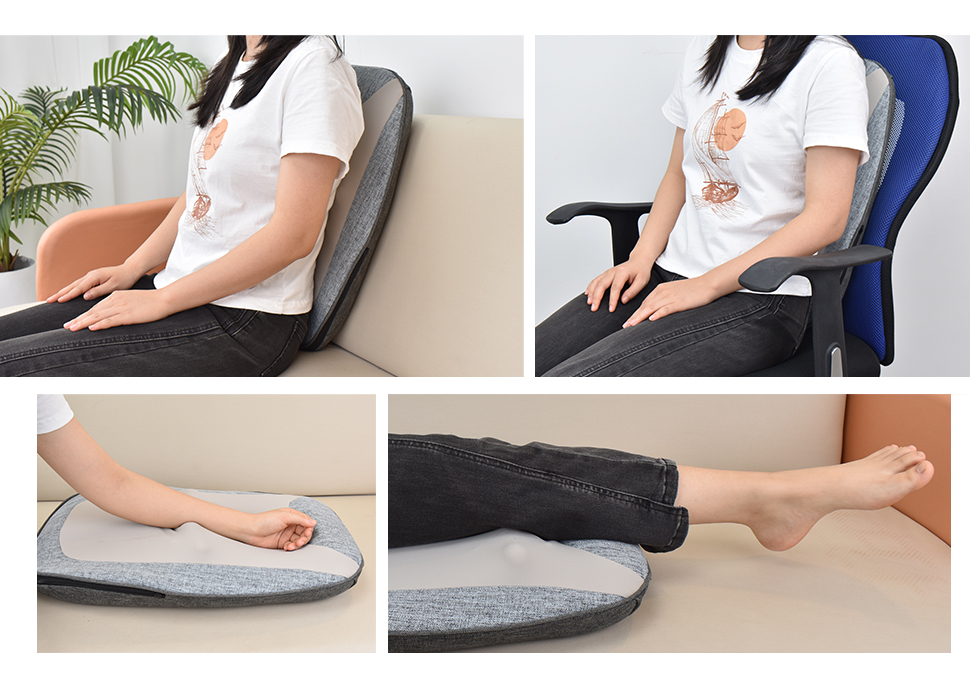 Shiatsu Lower Back Stretcher Vibrating Heating Massager Back Lumbar Support Therapy Massager