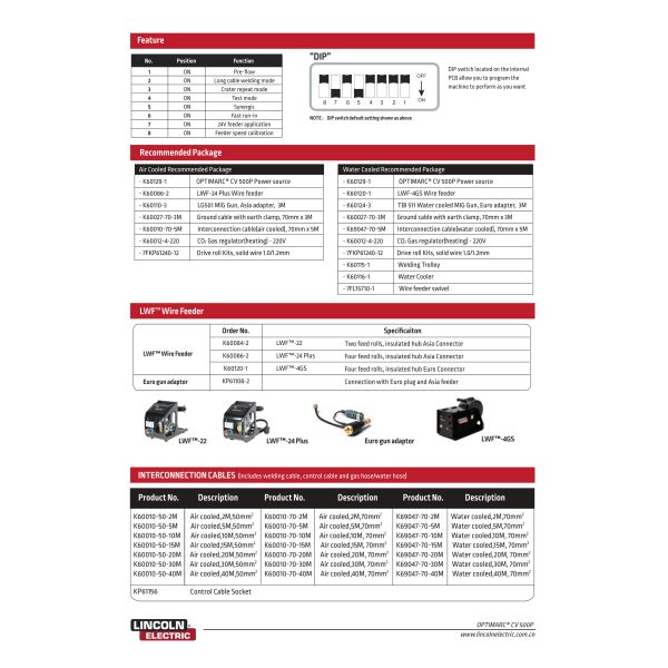 Inverter MIG/MAG welding Machine;Lincoln CV500-P MIG welding Machine; 50-500Amp MAG/MIG welding machine for Sale