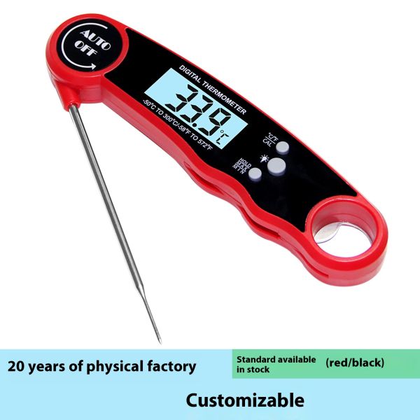 Hot Sale Stainless Steel Electronic Thermostat for Kitchen ODM Folding Probe for Precise Control Baking Barbecue Food