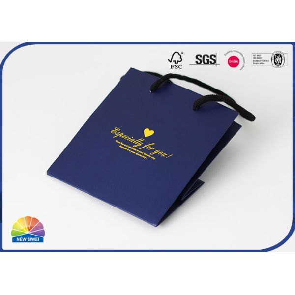 Сумка подарка изготовленной на заказ свадьбы штемпелевать золота бумажная с поздравительной открыткой