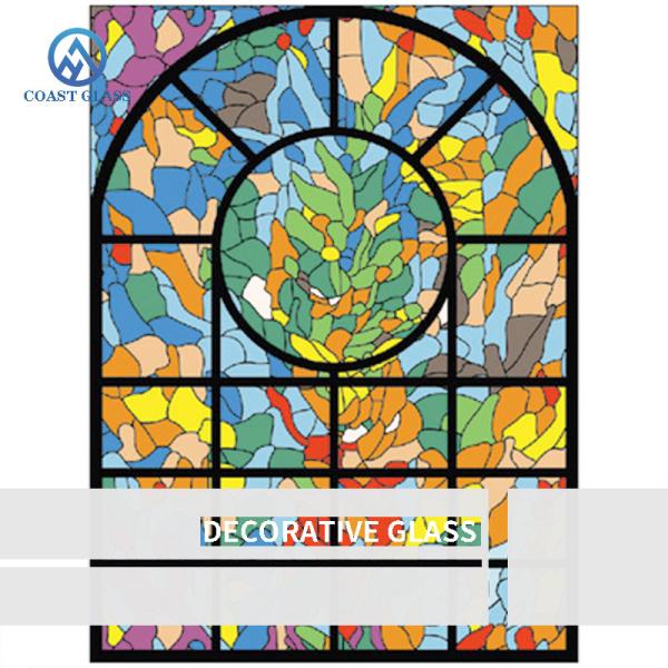 Customized Stained Glass Windows Decorative Glass simple beautiful