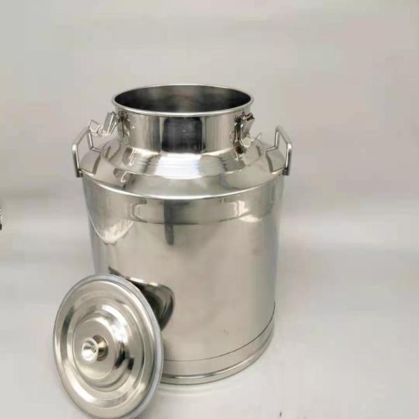 SS304 40 Litre Stainless Steel Milk Can Silver Colour For Transport