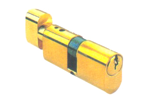 Modern Euro Profile Lock PB Finish 2.2mm Key Thickness Euro Profile Cylinder