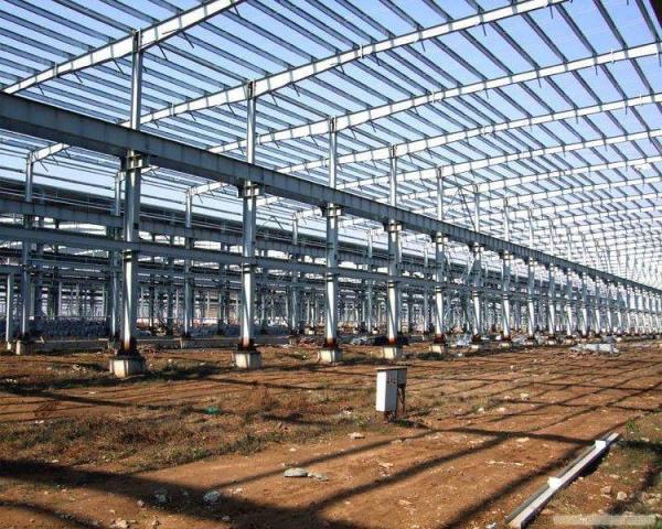 Anti - Rusty Paint S275 Workshop Steel Structure 7000㎡ With Windows And Doors