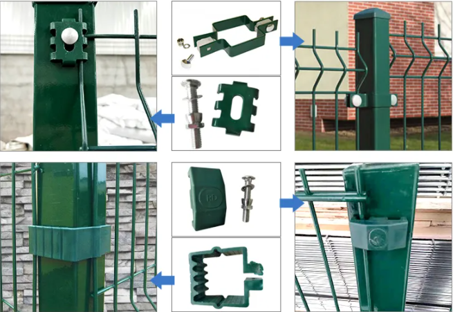 50*150mm Mesh Hole Galvanized 3D Security Fence For Airport Perimeter