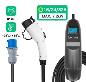 Type - 2 norme d'interface portative du CEI 62196/SAE J1772 de chargeur d'EV