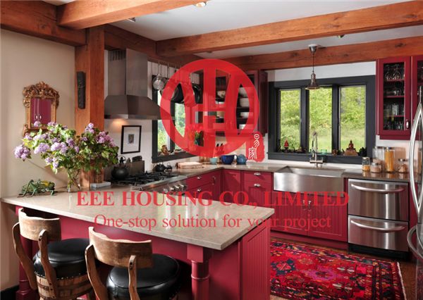 Modern Elegant Solid Wood Kitchen Cabinet with Excellent Design and Quality