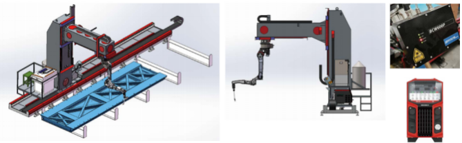 H-Shaped Steel Column Use Cantilever-Type Intelligent Welding Workstation For Robotic Automated Weld