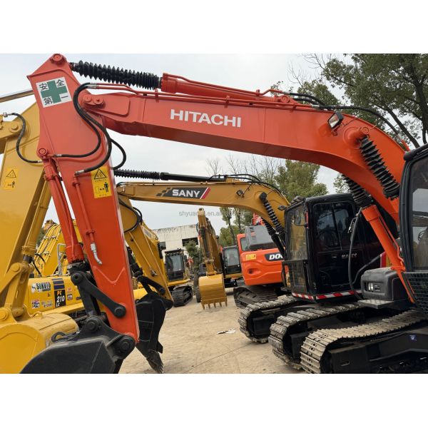 Excaver 12 tonnes de durabilité hydraulique à roues Hitachi 120 de l'excavateur d'occasion, avec un prix bas et de bonnes performances d'excavation