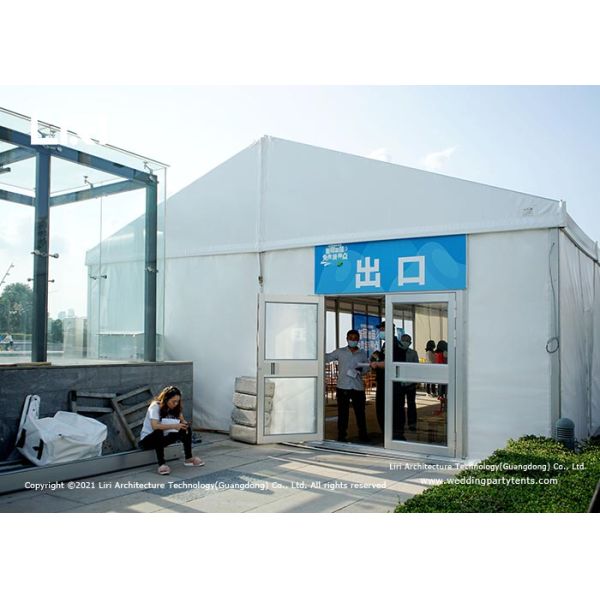 20 Meter Width Emergency Medical Tents Aluminum Frame Outdoor Vaccination Marquee