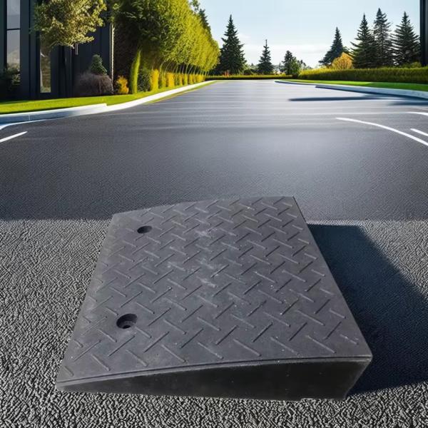 Rampas de caucho reciclado para bordillos 450x450mm para estabilidad en eventos