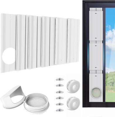 Portable AC Window Vent Kit Adjustable PVC Window Seal Panel For Sliding Window